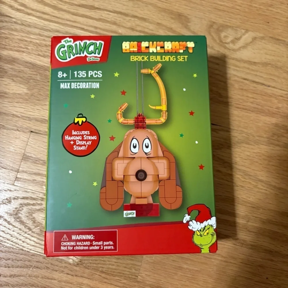 Dr. Seuss The Grinch Brick Building Set Max Dog NEW Toy